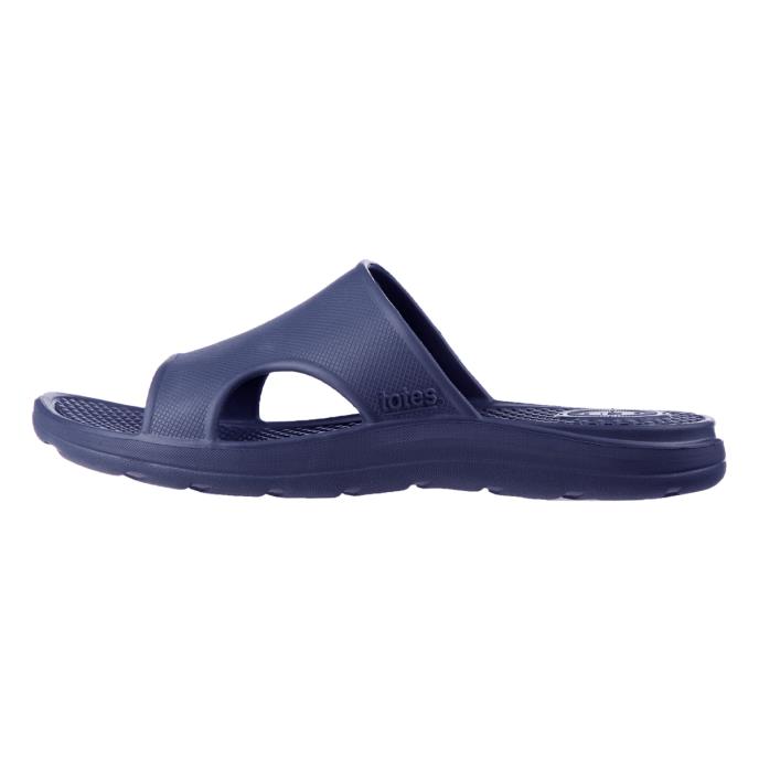 totes® SOLBOUNCE Mens Vented Slide Navy Extra Image 3